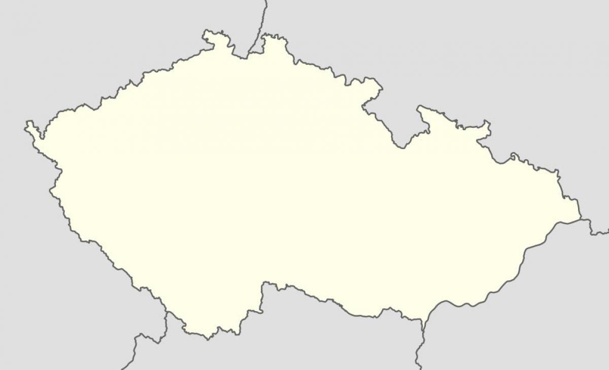 Pusta mapa Czech (Czechosłowacji)