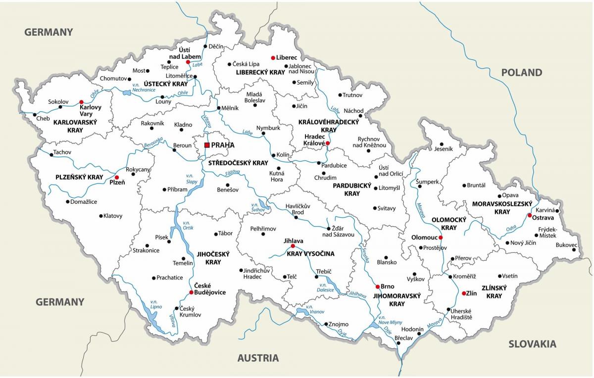 Mapa miasta Czechy (Czechosłowacja)